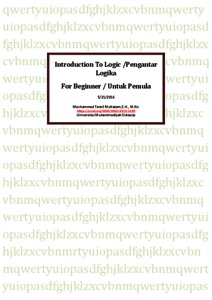 PDF) Introduction to Logic for Beginner / Pengantar Logika untuk Pemula